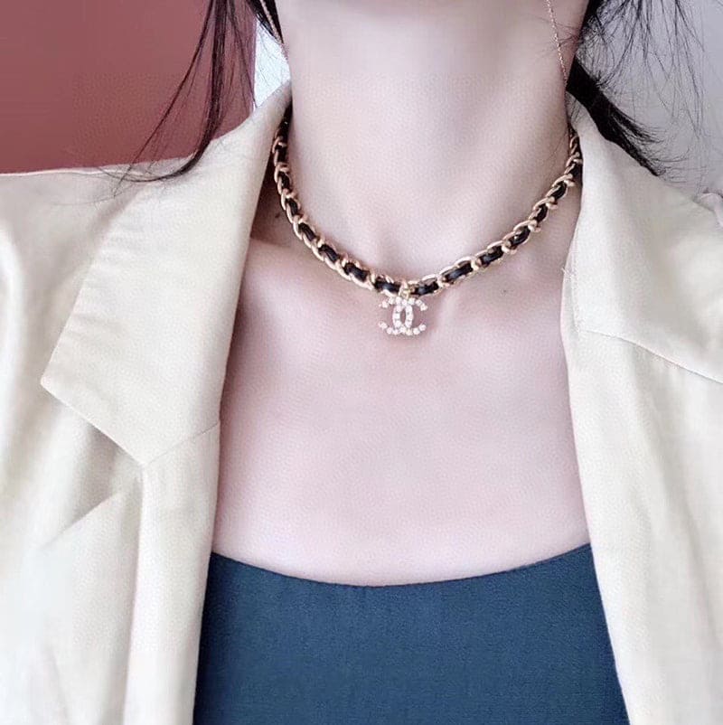 18K  Chanel 1995 Rhinestone Necklace